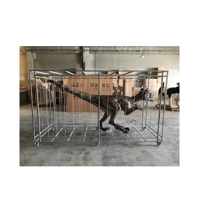 DINOSAURIO RAPTOR EN JAULA