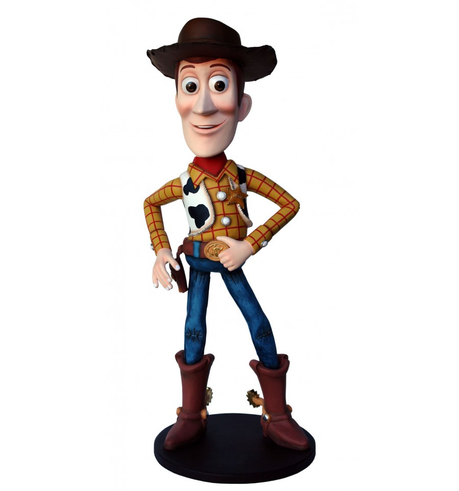 ESTATUA WOODY CON SOMBRERO, FIGURA WOODY STORY GIGANTE Comprar figuras resina Macocaya