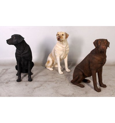 figura perro labrador. CENTROS VETERINARIOS, DECORAR TIENDAS DE - Comprar figuras de resina