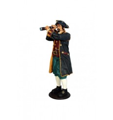 REPLICA A TAMAÑO REAL DE UN PIRATA CON CATALEJO