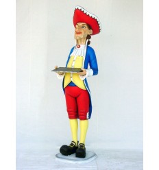 FIGURA MAYORDOMO INGLES CON BANDEJA