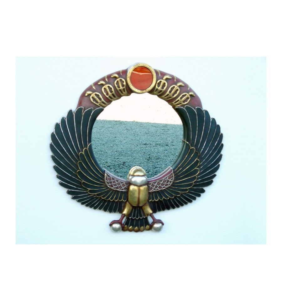 replica espejo egipcio halcon - Comprar figuras de resina Macocaya