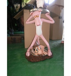 STATUE PINK PANTHER MANHOLE TABLE