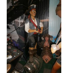 PIRATE WITH BARREL
