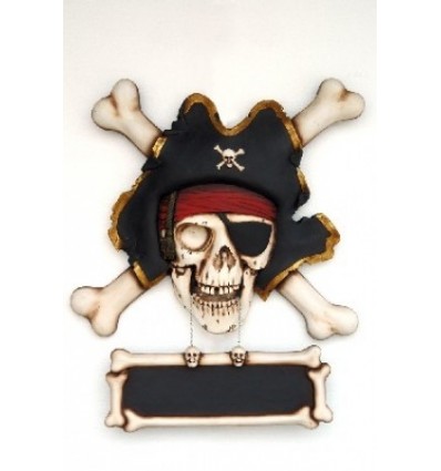 CALAVERA PIRATA CON CARTEL