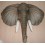 CABEZA DECORATIVA DE ELEFANTE AFRICANO