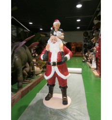 SANTA CLAUS WITH ELF GIRL