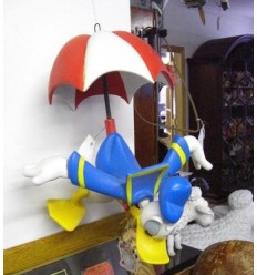 DONALD COLGANDO DE PARAGUAS