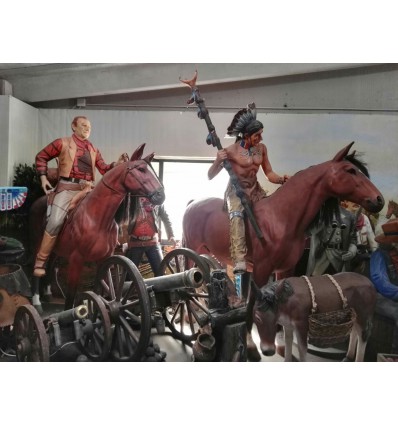 GUERRERO INDIO CABALGANDO